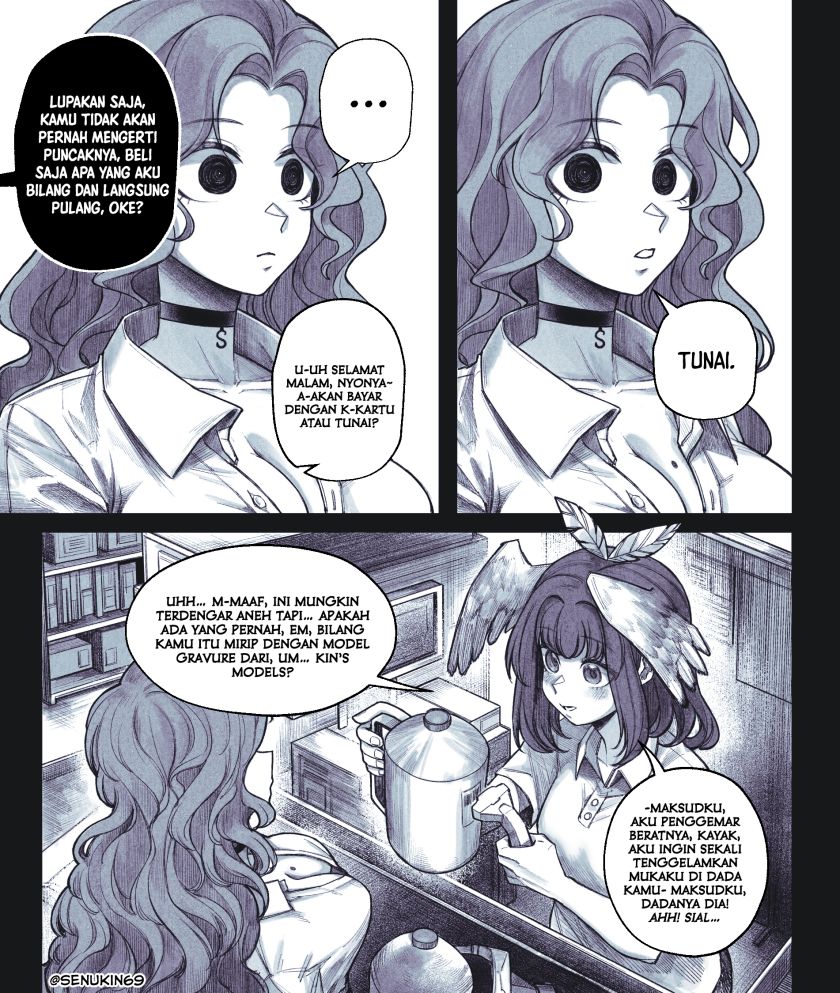 Halaman 2 dari My Co-worker Is an Eldritch X! Chapter 4