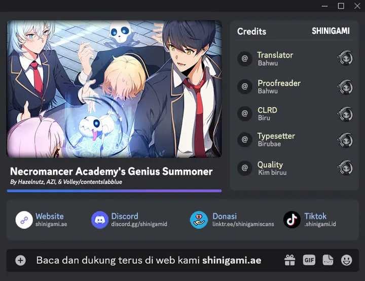 Necromancer Academy and the Genius Summoner Chapter 13 – halaman 1