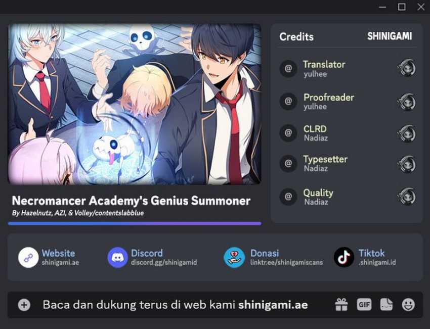 Necromancer Academy and the Genius Summoner Chapter 160 – halaman 1