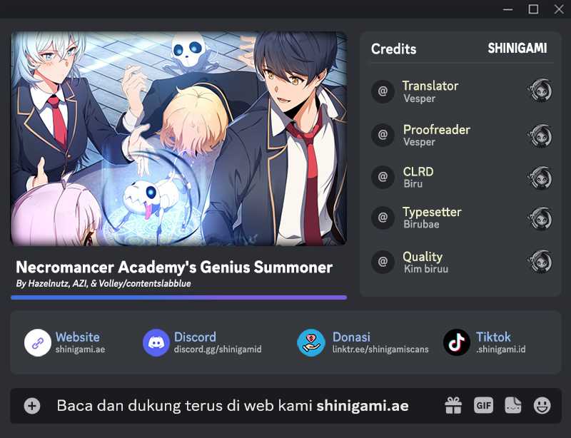 Necromancer Academy and the Genius Summoner Chapter 39 – halaman 1