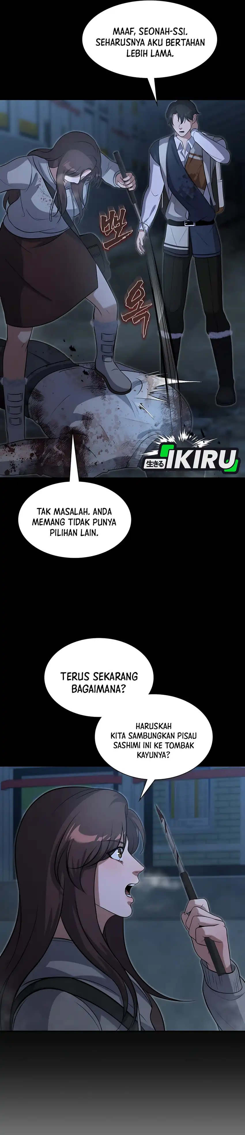Halaman 25 dari Office Worker in the Ice Age Apocalypse Chapter 16