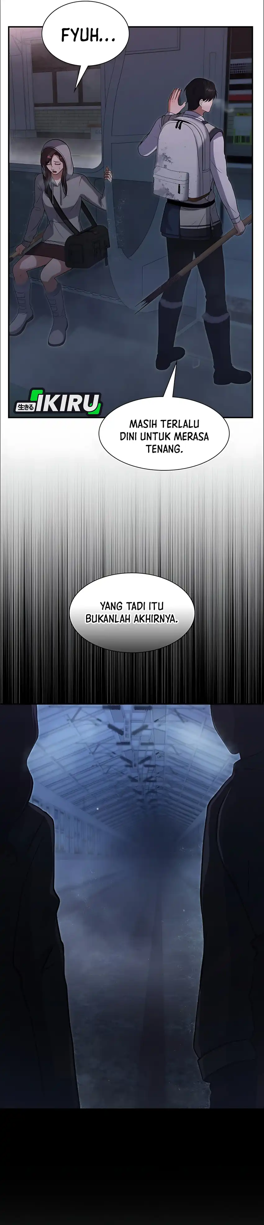 Halaman 39 dari Office Worker in the Ice Age Apocalypse Chapter 16