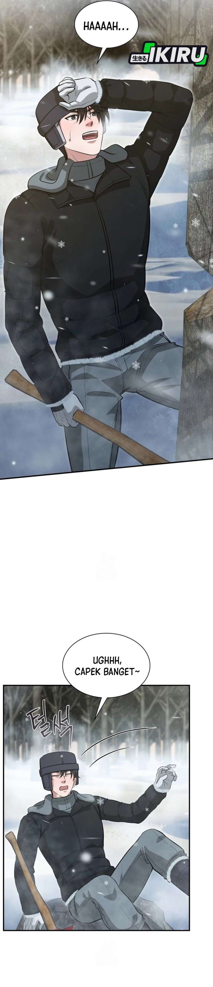 Halaman 14 dari Office Worker in the Ice Age Apocalypse Chapter 35