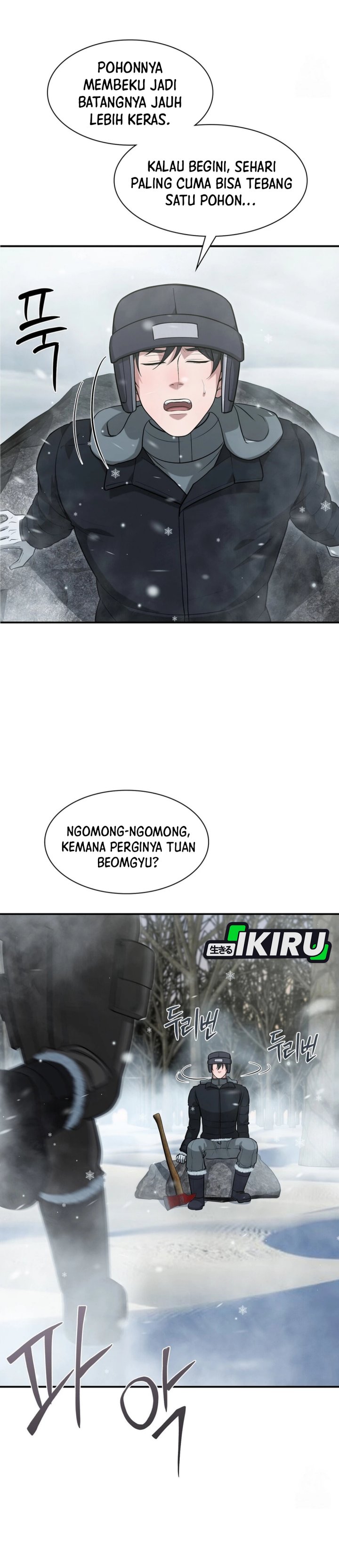 Halaman 15 dari Office Worker in the Ice Age Apocalypse Chapter 35