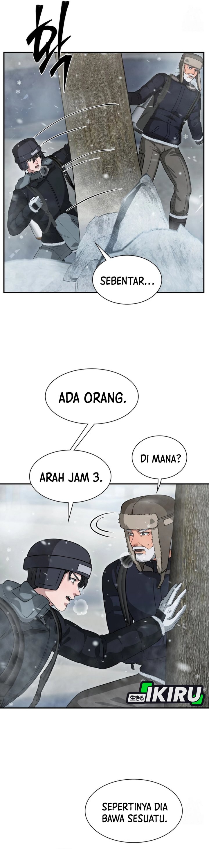 Halaman 23 dari Office Worker in the Ice Age Apocalypse Chapter 35