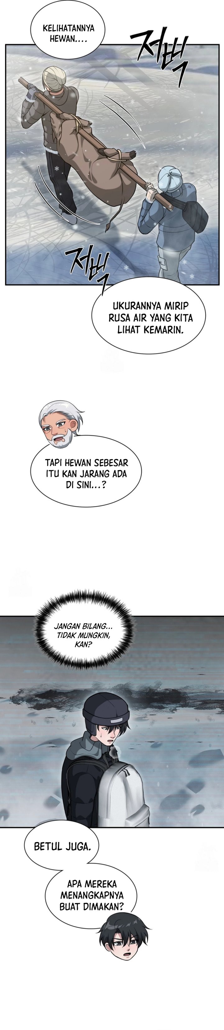 Halaman 24 dari Office Worker in the Ice Age Apocalypse Chapter 35
