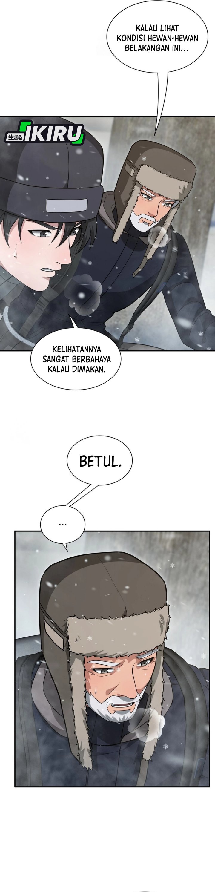 Halaman 25 dari Office Worker in the Ice Age Apocalypse Chapter 35