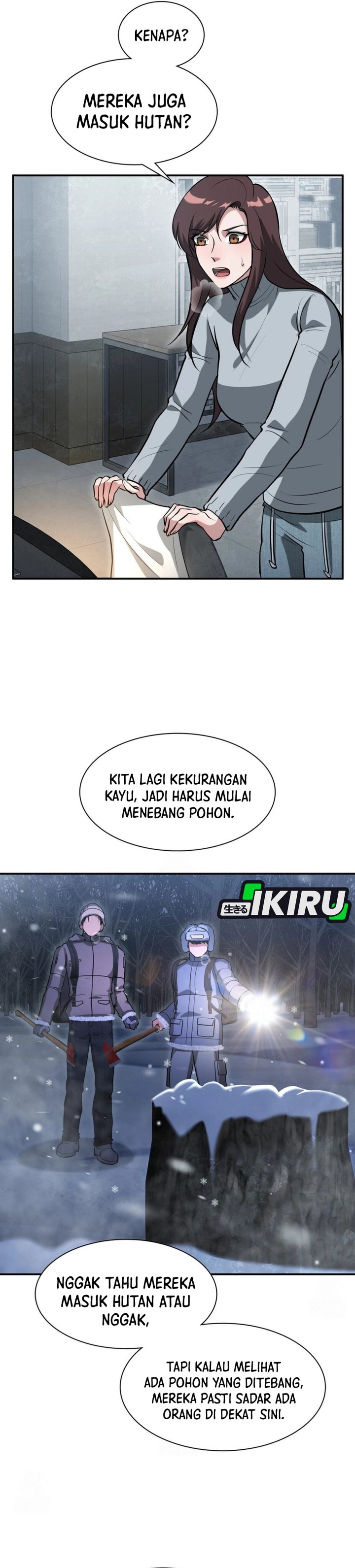 Halaman 30 dari Office Worker in the Ice Age Apocalypse Chapter 35