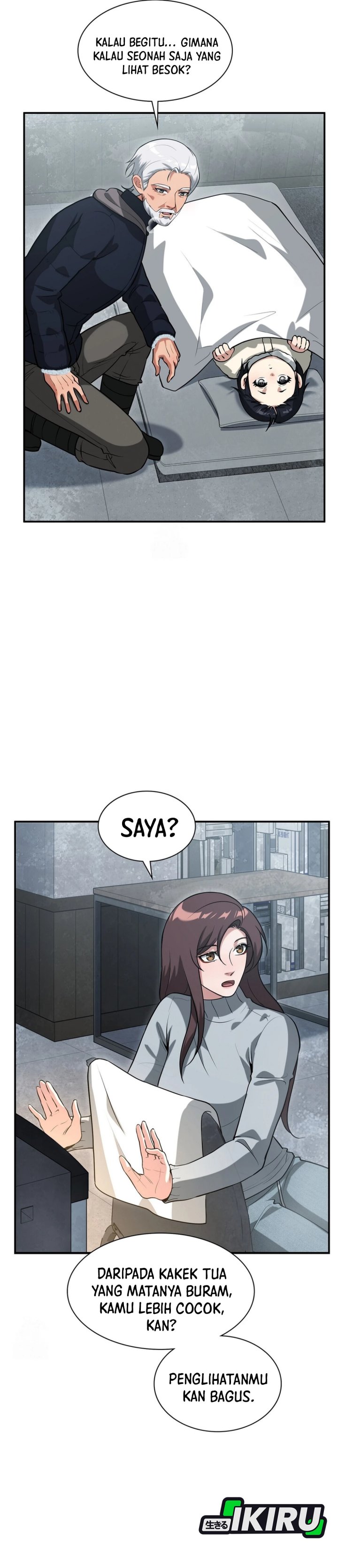 Halaman 31 dari Office Worker in the Ice Age Apocalypse Chapter 35