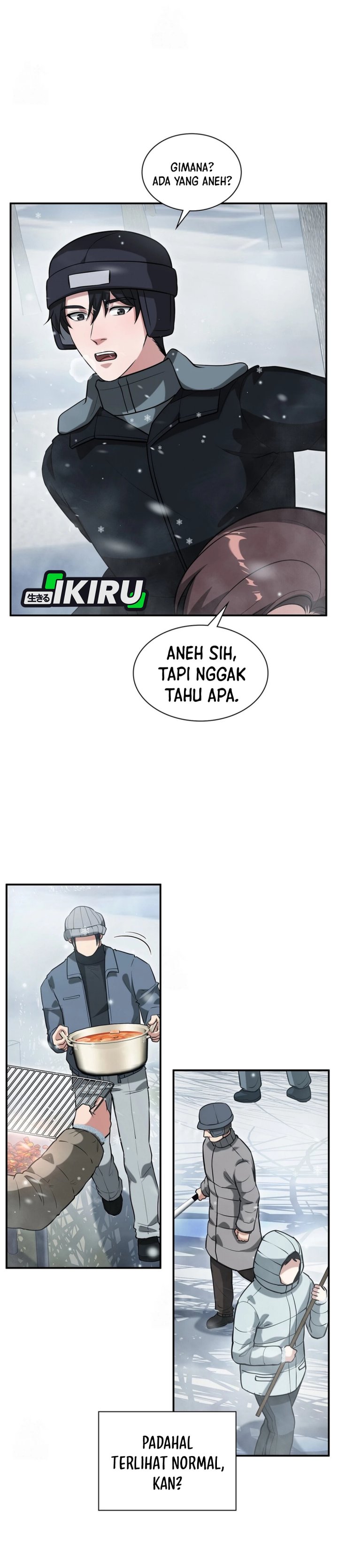 Halaman 33 dari Office Worker in the Ice Age Apocalypse Chapter 35