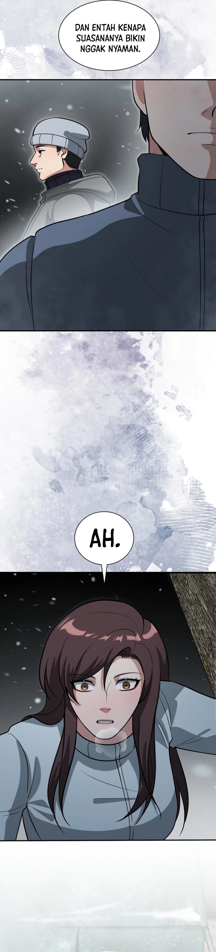 Halaman 36 dari Office Worker in the Ice Age Apocalypse Chapter 35