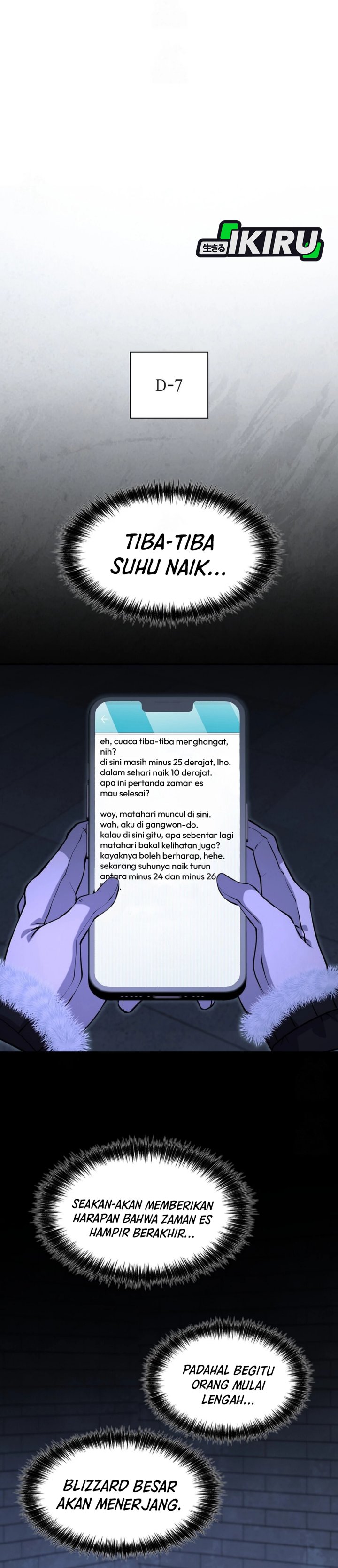 Halaman 10 dari Office Worker in the Ice Age Apocalypse Chapter 36