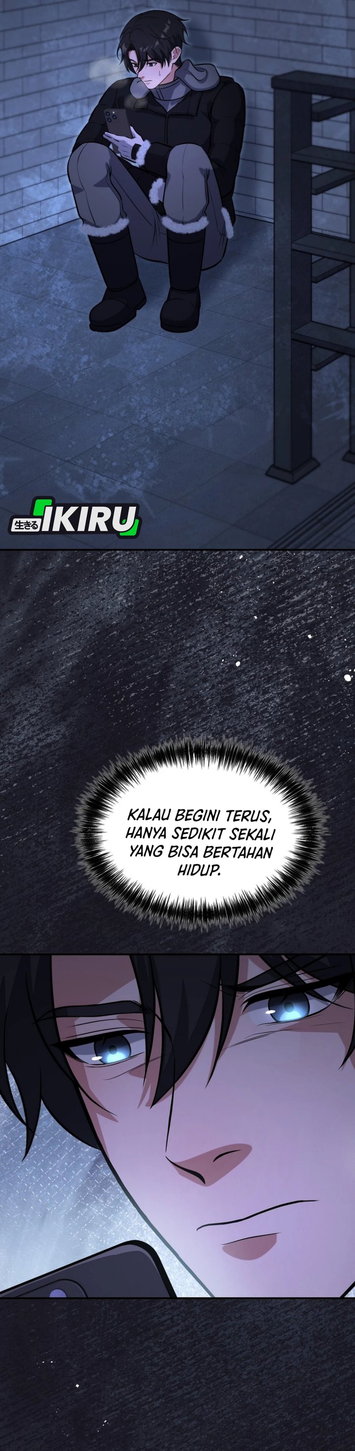 Halaman 11 dari Office Worker in the Ice Age Apocalypse Chapter 36
