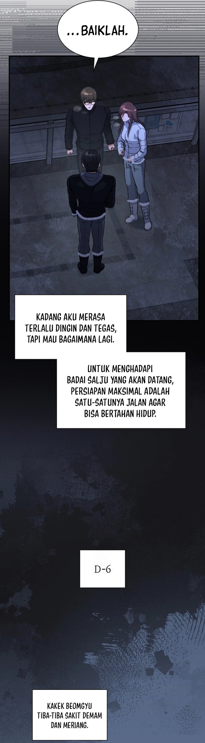 Halaman 16 dari Office Worker in the Ice Age Apocalypse Chapter 36