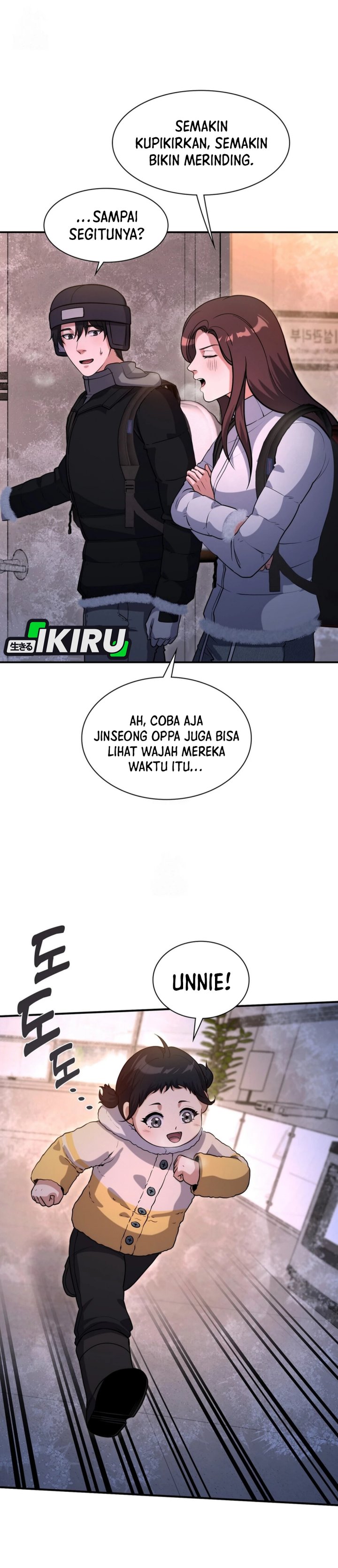 Halaman 2 dari Office Worker in the Ice Age Apocalypse Chapter 36