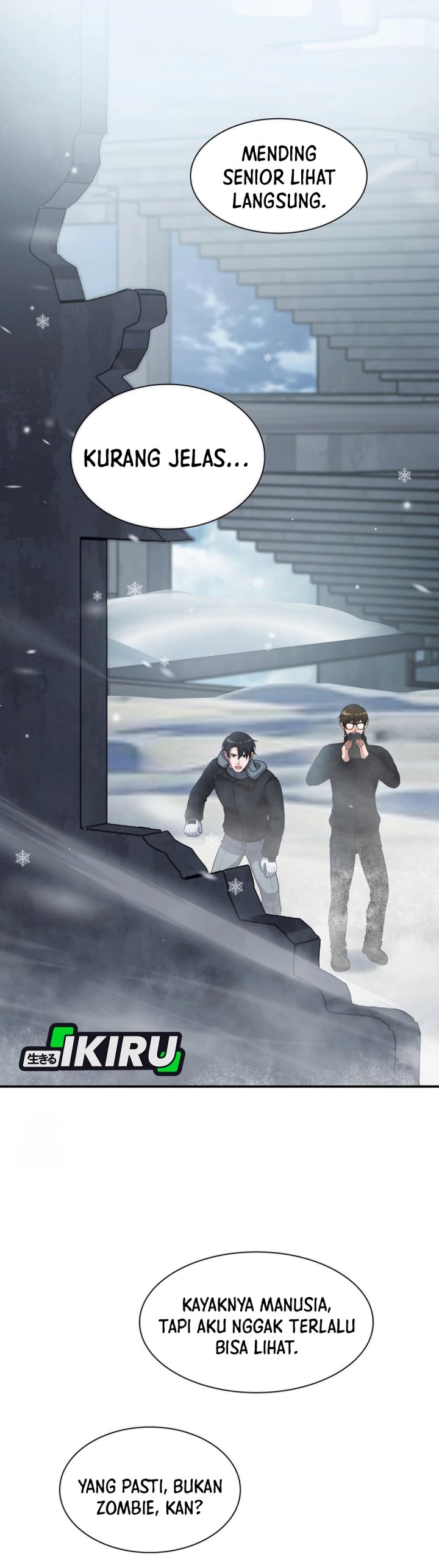 Halaman 20 dari Office Worker in the Ice Age Apocalypse Chapter 36
