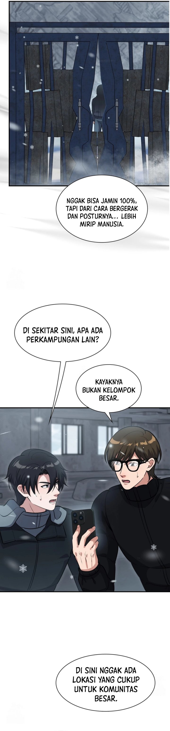 Halaman 21 dari Office Worker in the Ice Age Apocalypse Chapter 36