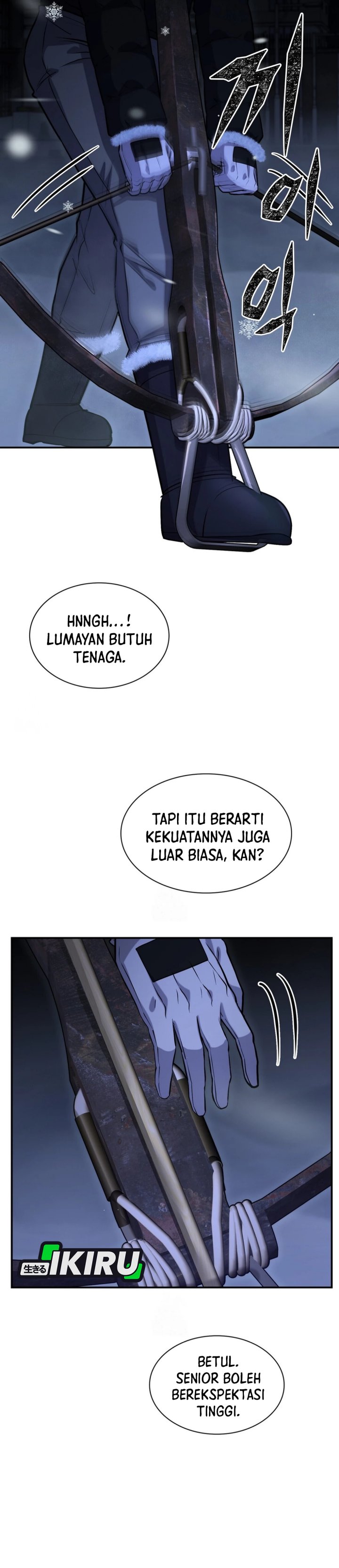 Halaman 33 dari Office Worker in the Ice Age Apocalypse Chapter 36