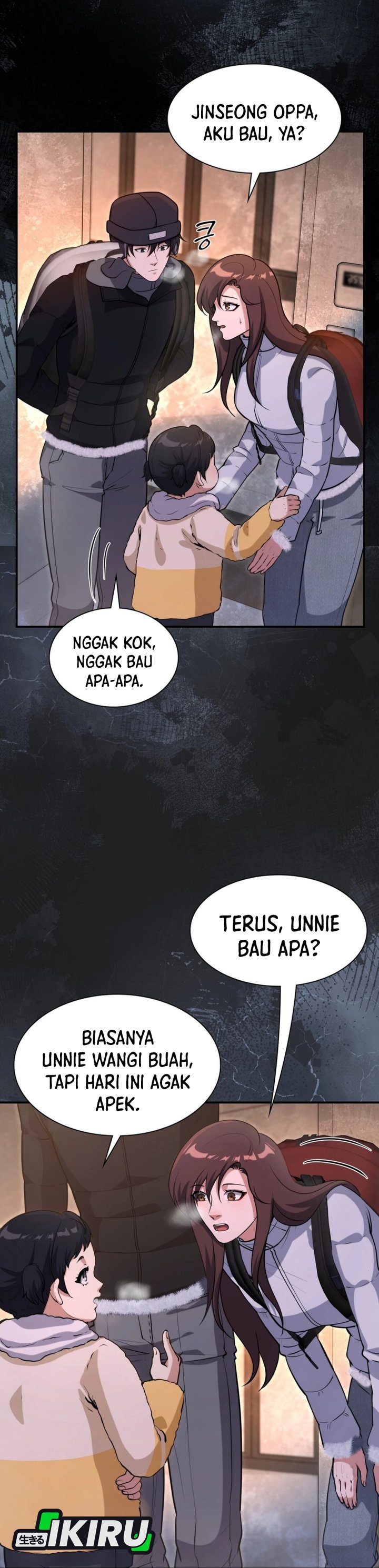 Halaman 6 dari Office Worker in the Ice Age Apocalypse Chapter 36