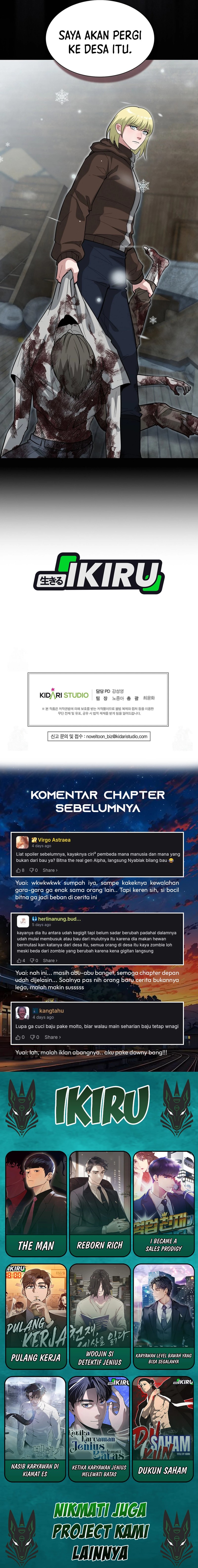 Halaman 16 dari Office Worker in the Ice Age Apocalypse Chapter 39