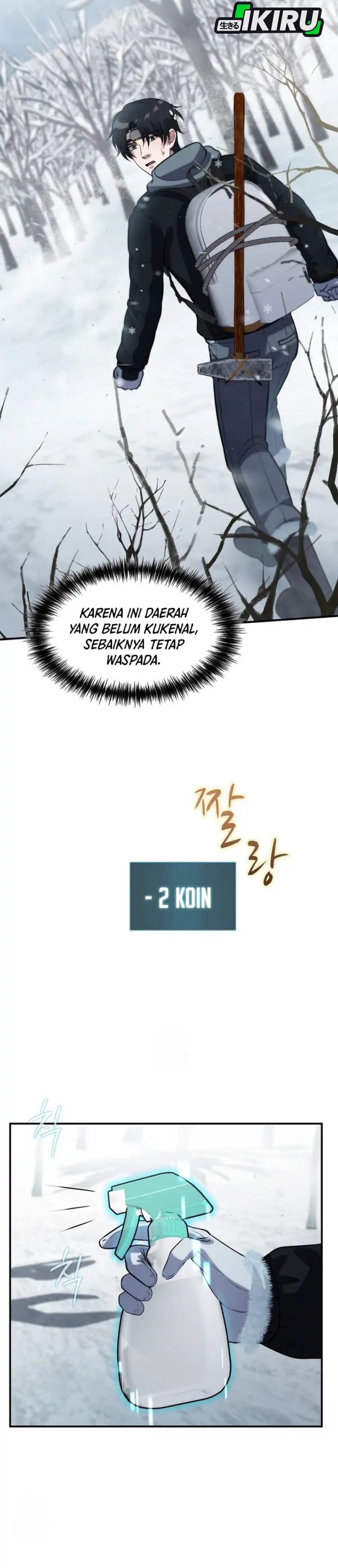 Halaman 23 dari Office Worker in the Ice Age Apocalypse Chapter 42