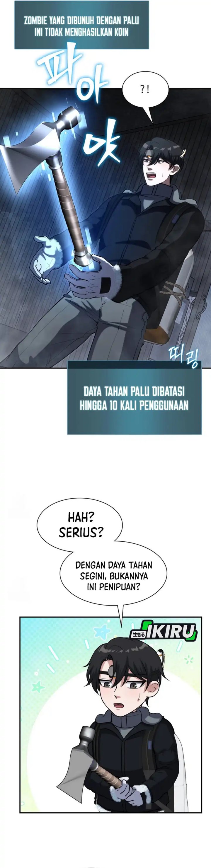 Halaman 37 dari Office Worker in the Ice Age Apocalypse Chapter 42