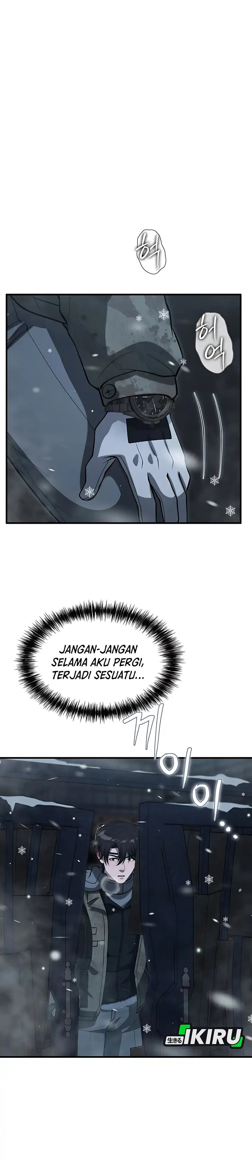 Halaman 17 dari Office Worker in the Ice Age Apocalypse Chapter 43