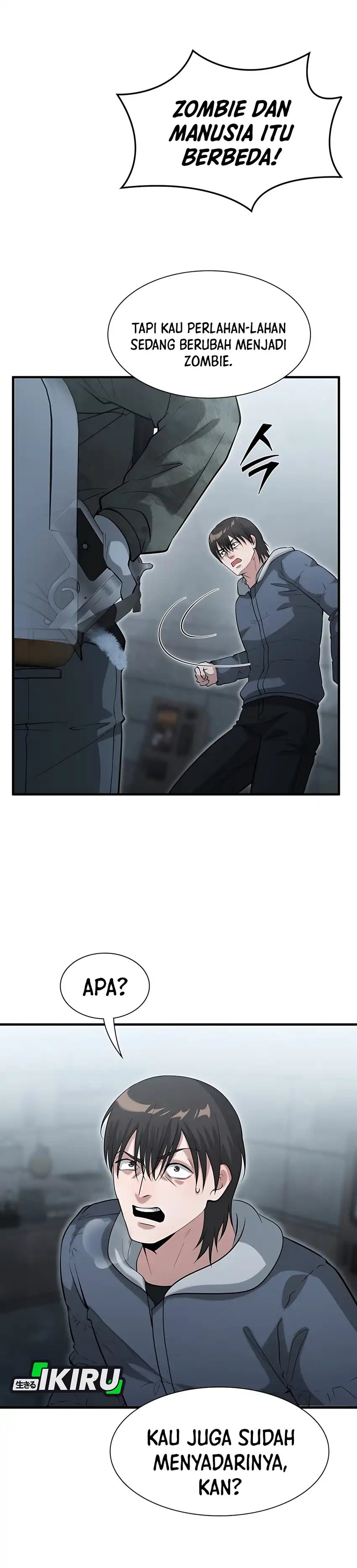 Halaman 34 dari Office Worker in the Ice Age Apocalypse Chapter 43