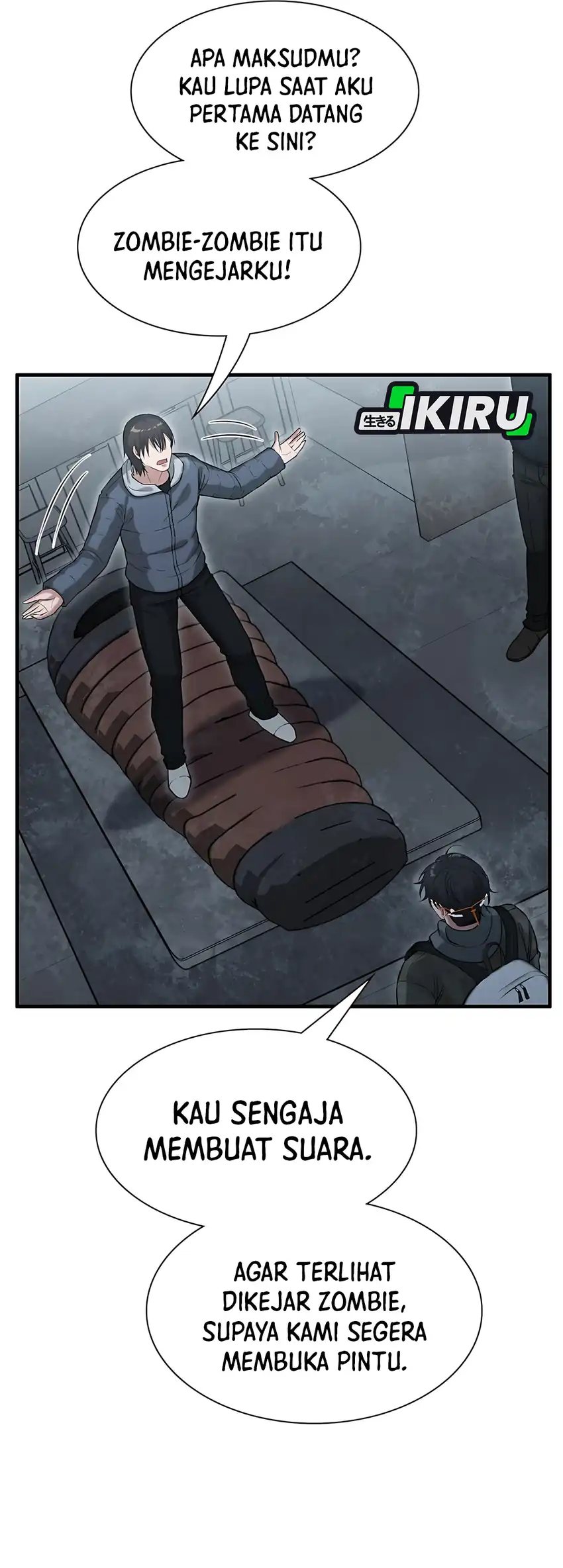 Halaman 36 dari Office Worker in the Ice Age Apocalypse Chapter 43