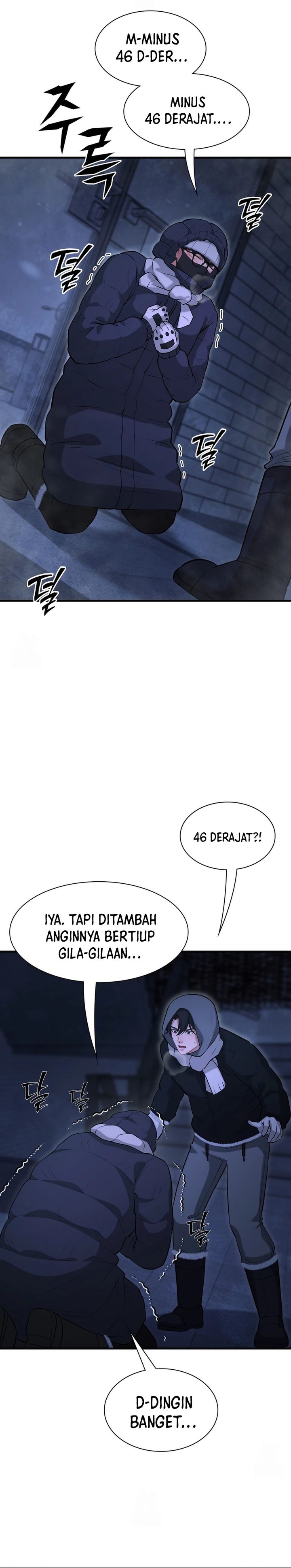 Halaman 12 dari Office Worker in the Ice Age Apocalypse Chapter 45