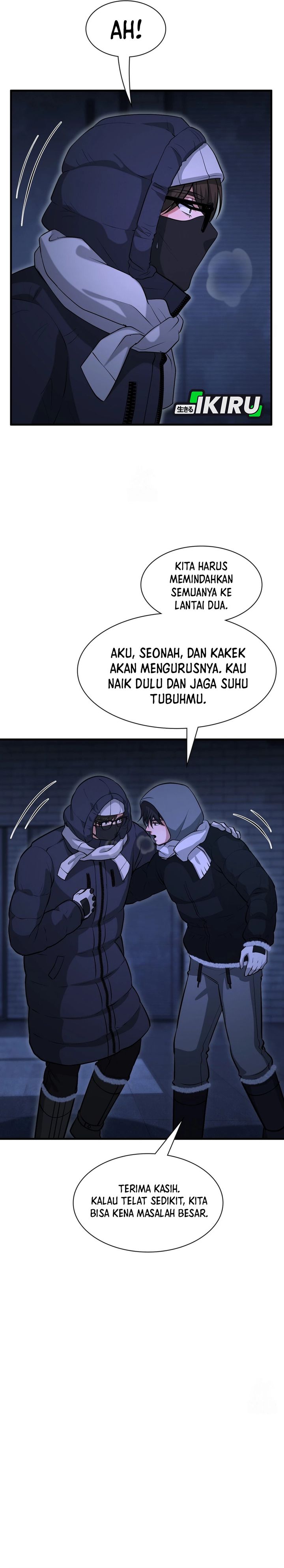 Halaman 14 dari Office Worker in the Ice Age Apocalypse Chapter 45
