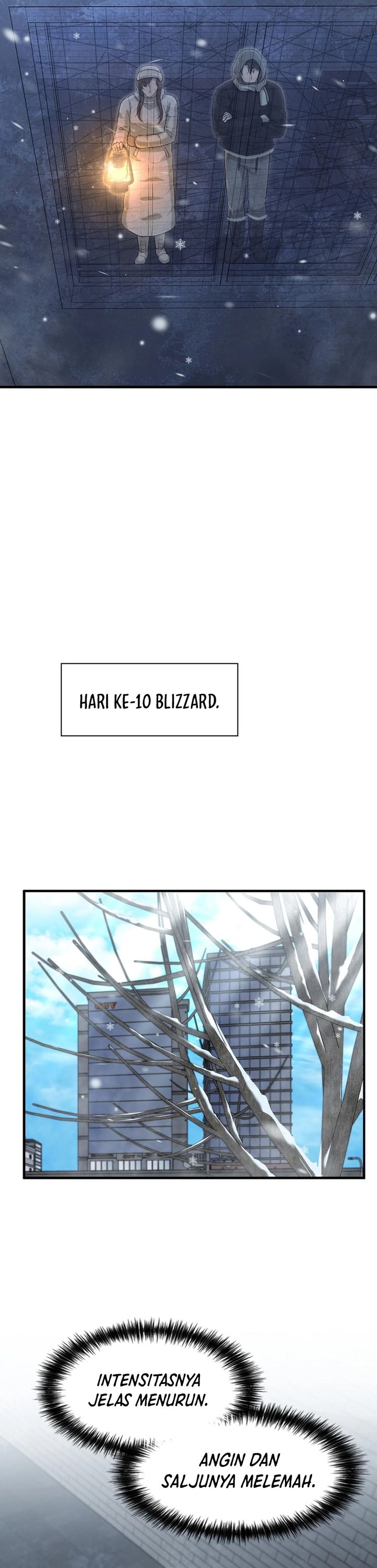 Halaman 19 dari Office Worker in the Ice Age Apocalypse Chapter 45