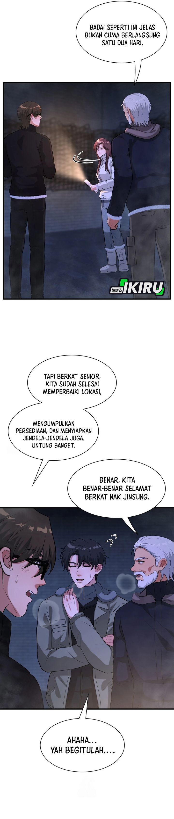Halaman 2 dari Office Worker in the Ice Age Apocalypse Chapter 45