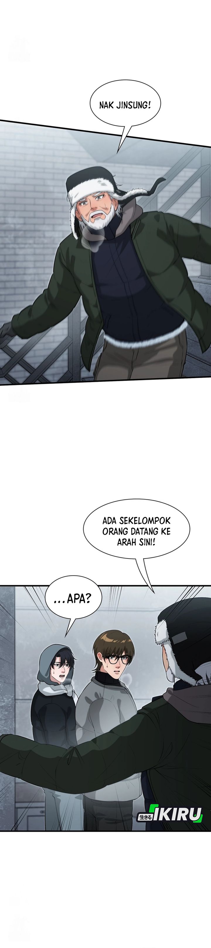 Halaman 23 dari Office Worker in the Ice Age Apocalypse Chapter 45