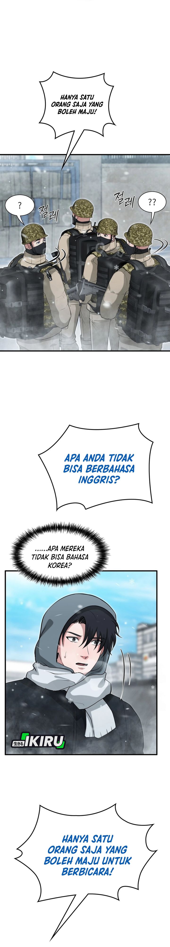 Halaman 27 dari Office Worker in the Ice Age Apocalypse Chapter 45