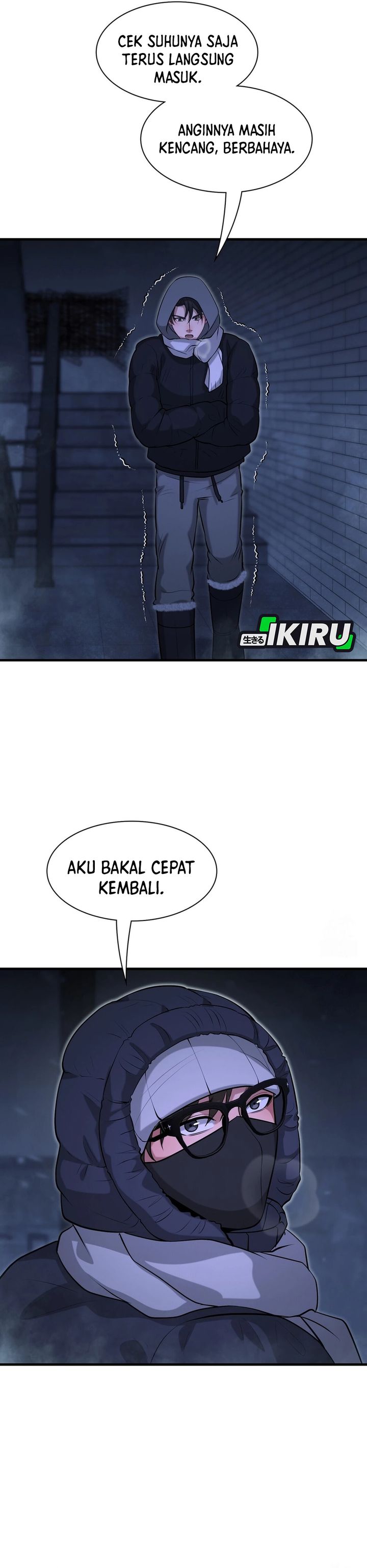 Halaman 8 dari Office Worker in the Ice Age Apocalypse Chapter 45