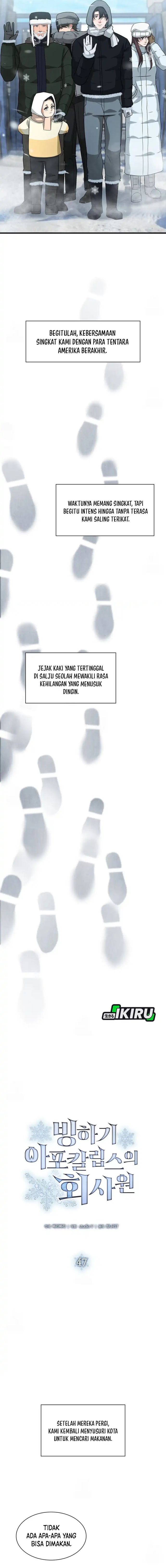 Halaman 12 dari Office Worker in the Ice Age Apocalypse Chapter 47