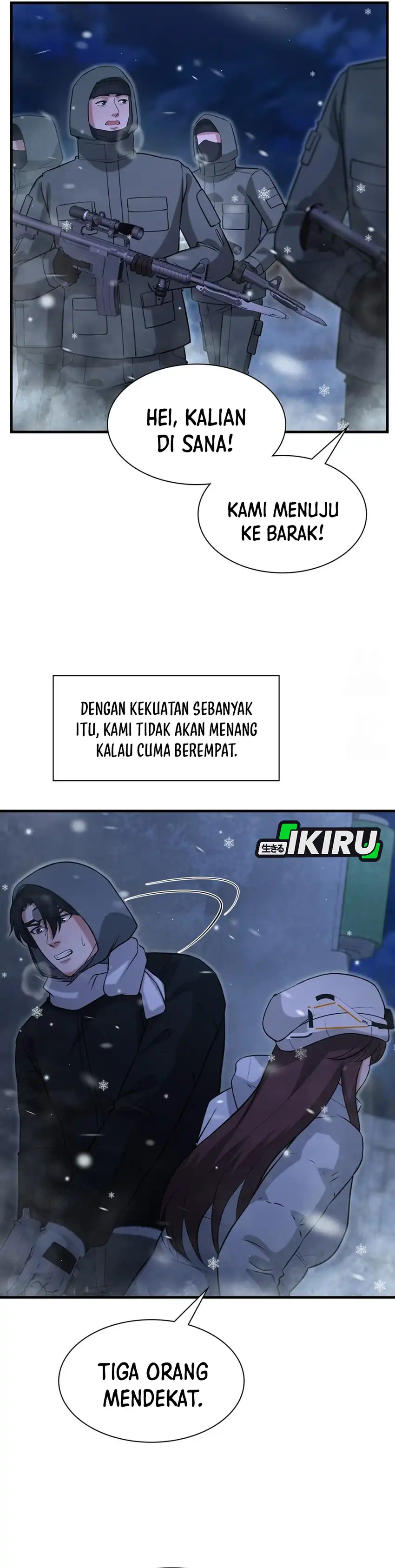Halaman 10 dari Office Worker in the Ice Age Apocalypse Chapter 48