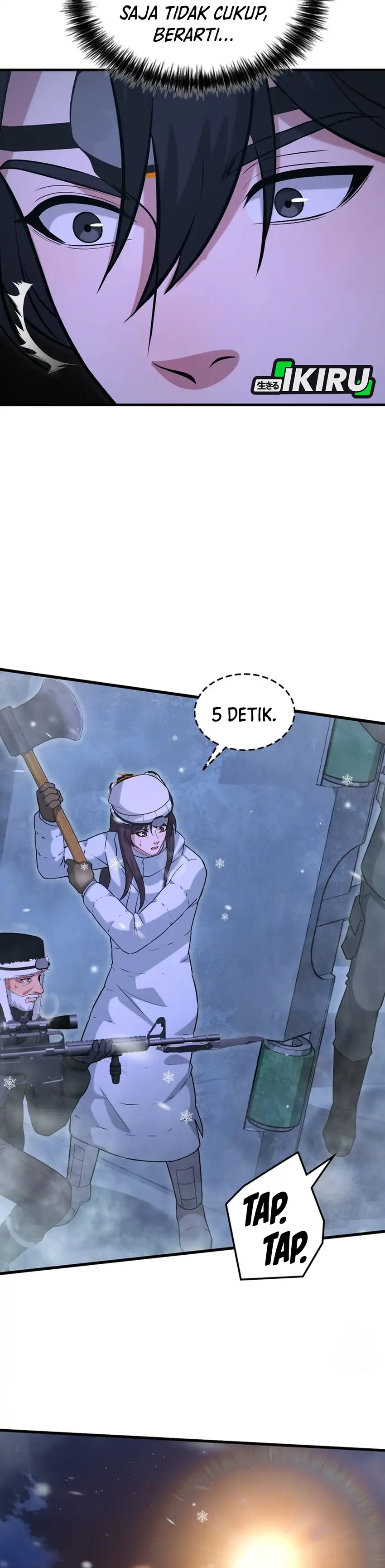 Halaman 14 dari Office Worker in the Ice Age Apocalypse Chapter 48