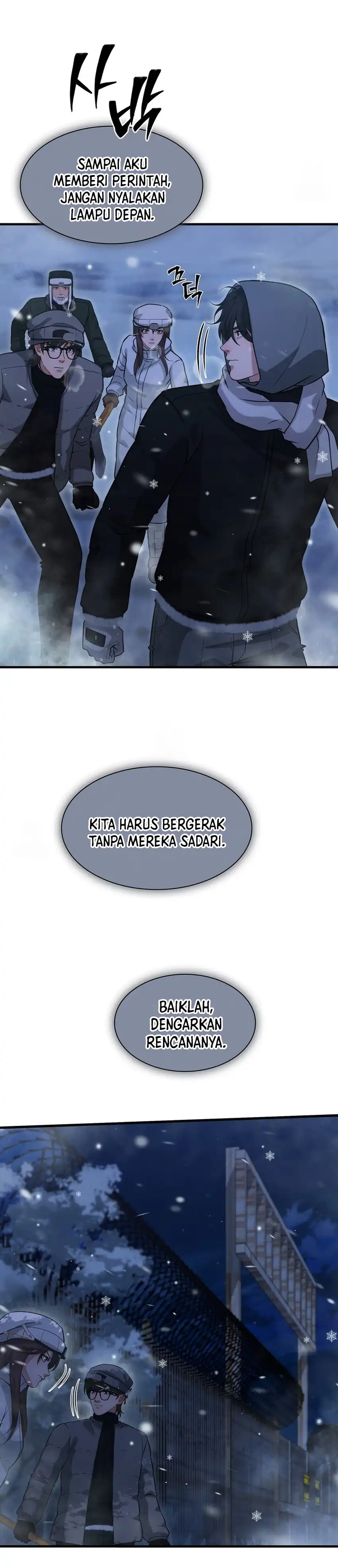 Halaman 2 dari Office Worker in the Ice Age Apocalypse Chapter 48