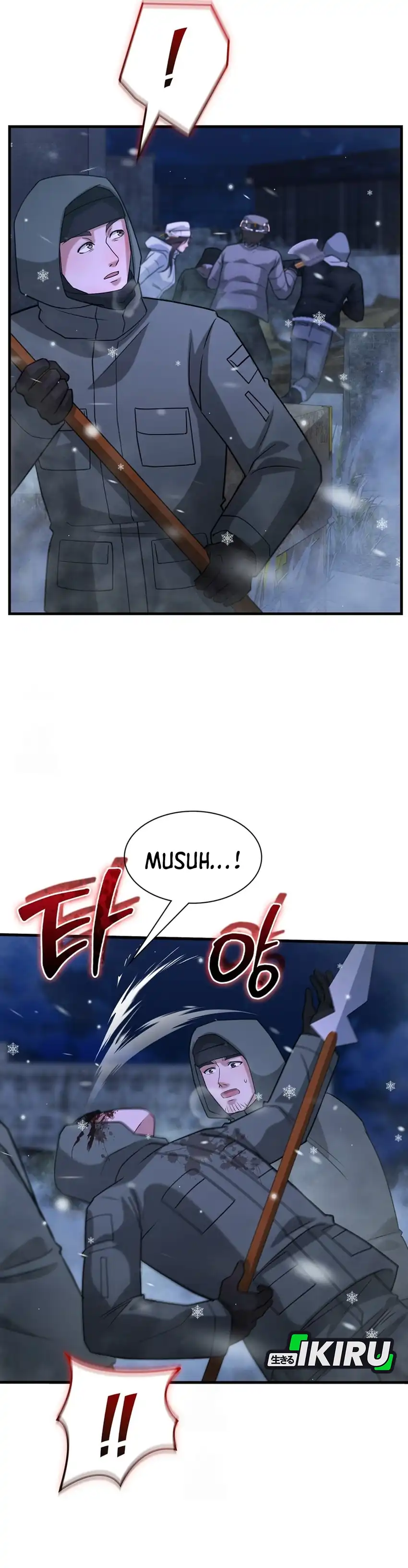 Halaman 22 dari Office Worker in the Ice Age Apocalypse Chapter 48