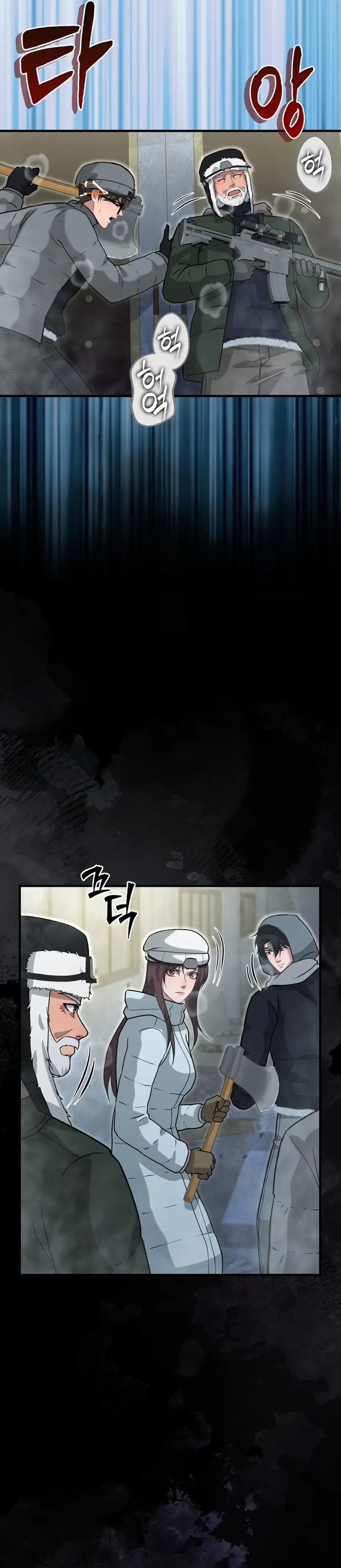 Halaman 26 dari Office Worker in the Ice Age Apocalypse Chapter 48
