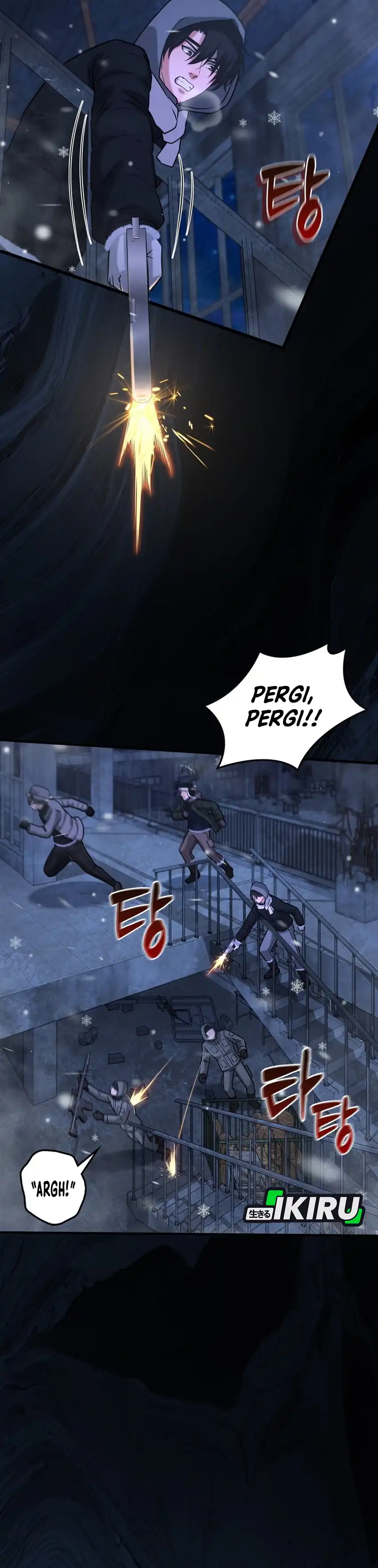 Halaman 30 dari Office Worker in the Ice Age Apocalypse Chapter 48