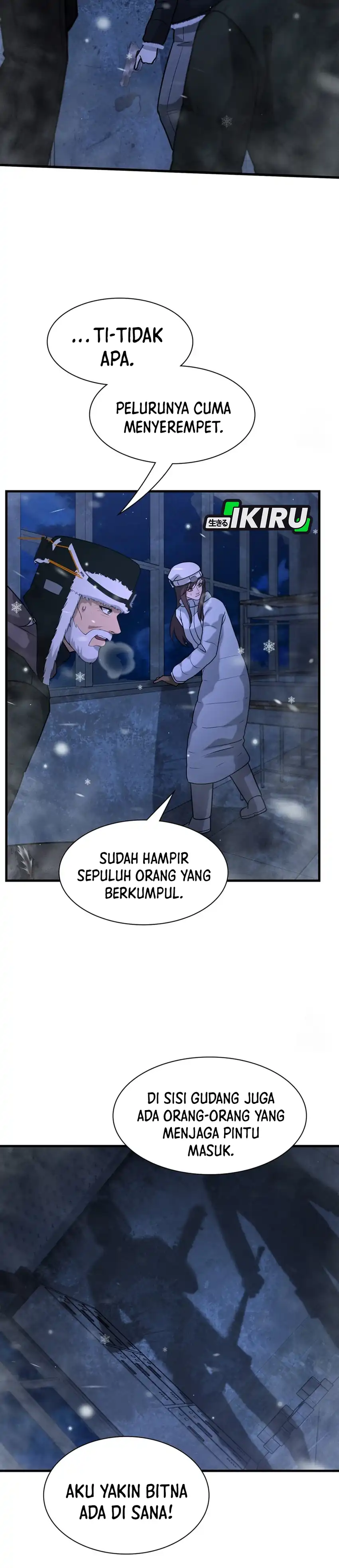 Halaman 32 dari Office Worker in the Ice Age Apocalypse Chapter 48