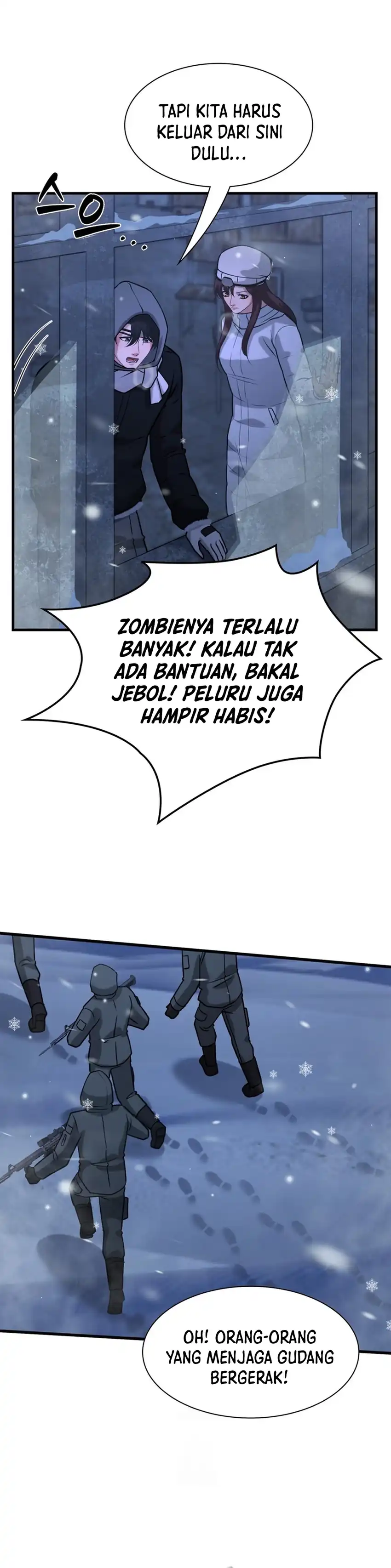 Halaman 33 dari Office Worker in the Ice Age Apocalypse Chapter 48