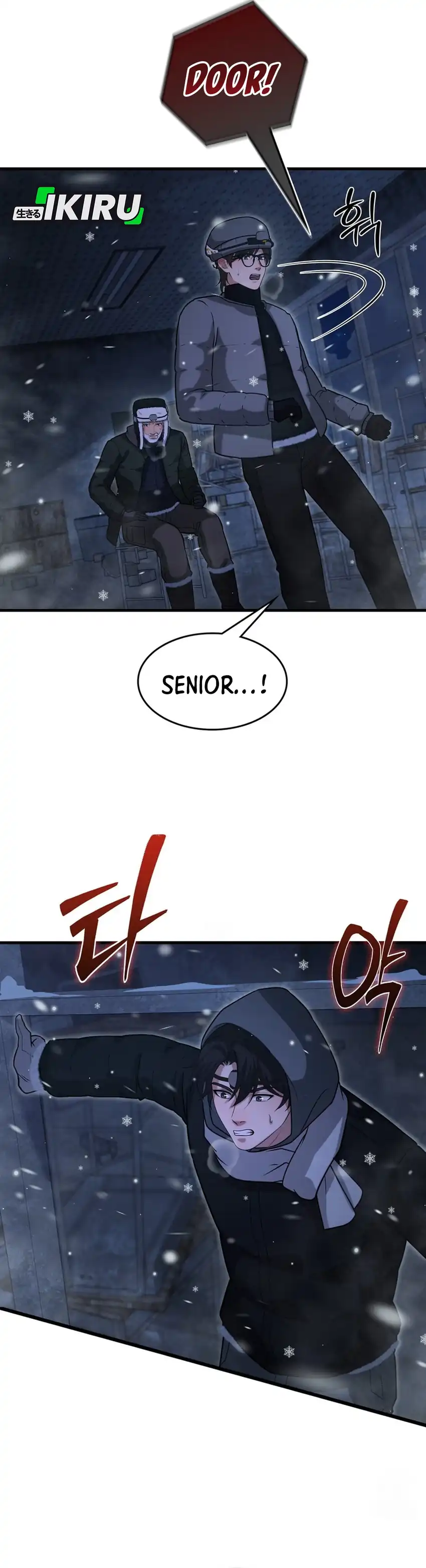Halaman 34 dari Office Worker in the Ice Age Apocalypse Chapter 48