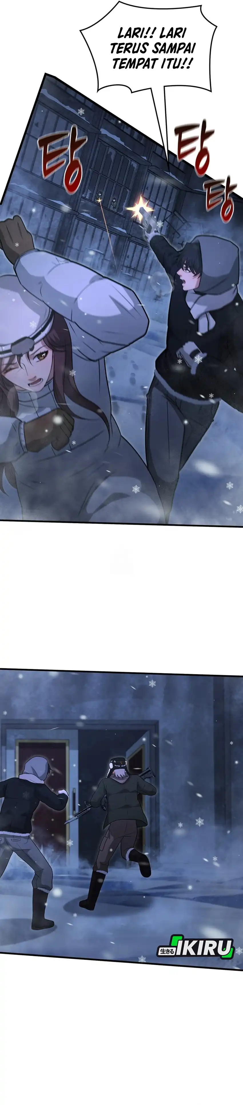 Halaman 38 dari Office Worker in the Ice Age Apocalypse Chapter 48