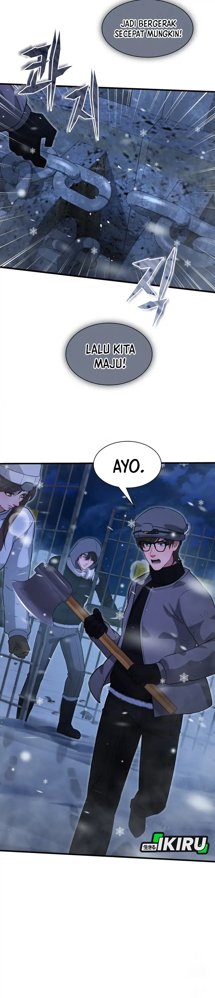 Halaman 7 dari Office Worker in the Ice Age Apocalypse Chapter 48