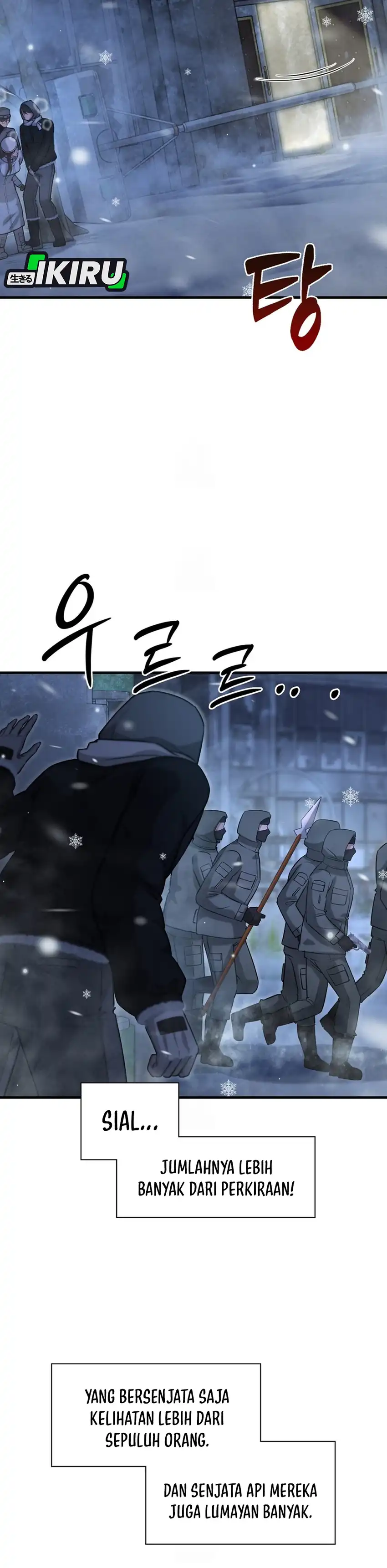 Halaman 9 dari Office Worker in the Ice Age Apocalypse Chapter 48