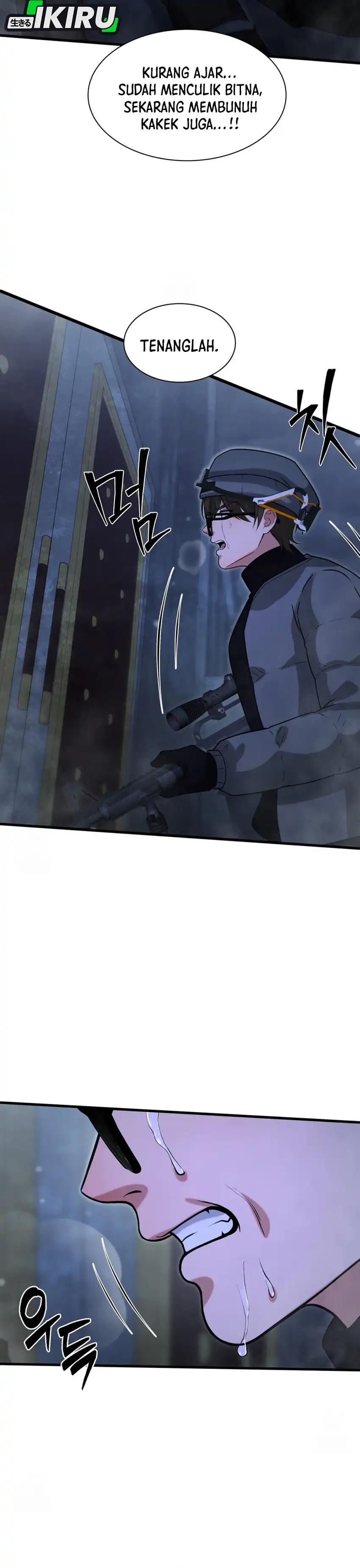 Halaman 12 dari Office Worker in the Ice Age Apocalypse Chapter 49